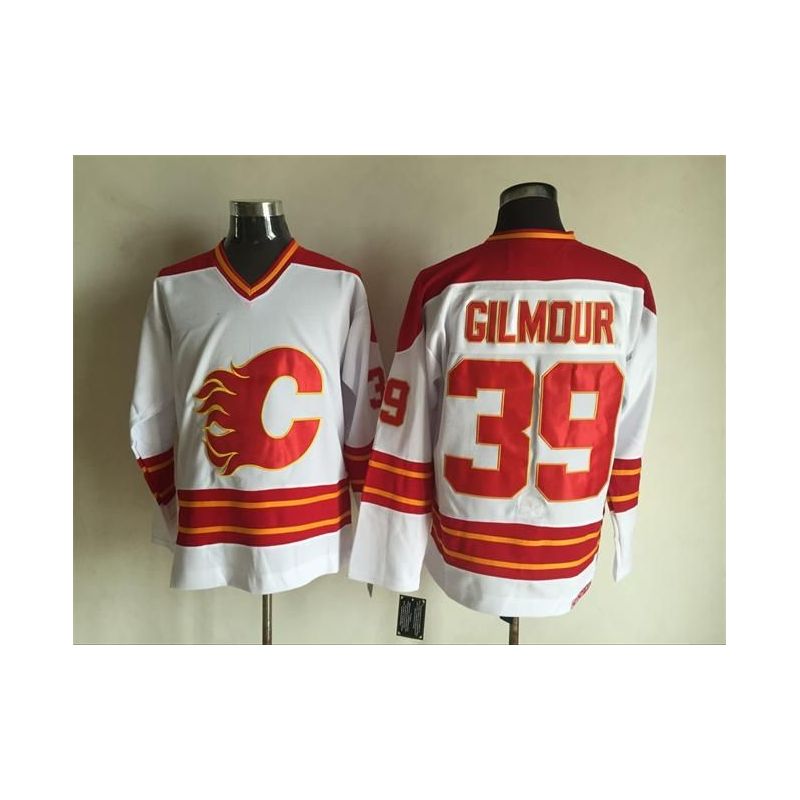 Cheap John Gilmour Flames Jersey From China Throwback #39