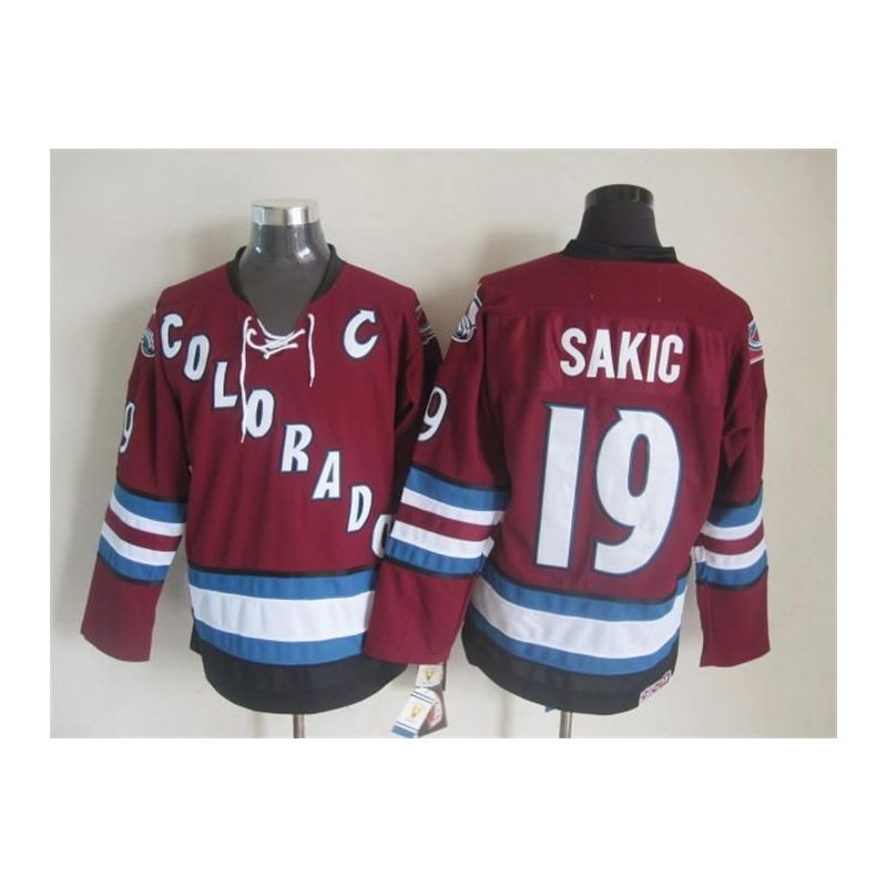 Cheap Joe Sakic Avalanche Jersey From China Throwback #19