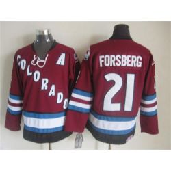 Cheap Peter Forsberg Avalanche Jersey From China Throwback #21