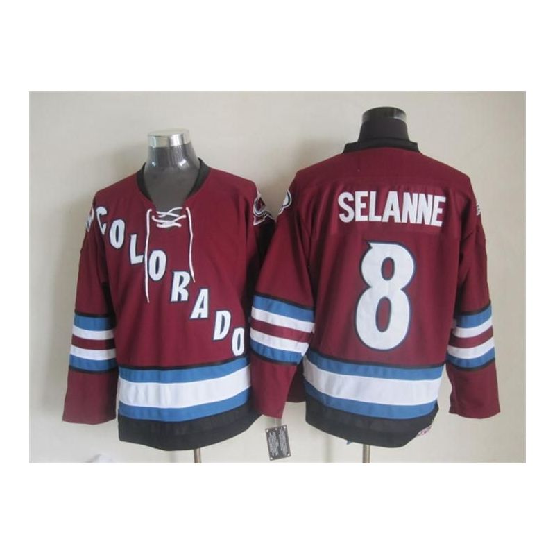 Cheap Teemu Selanne Avalanche Jersey From China Throwback #8