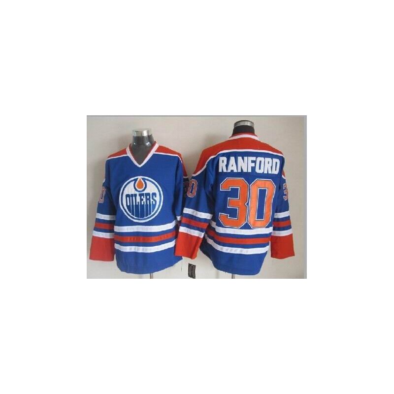 Cheap Bill Ranford Oilers Jersey From China Throwback #30