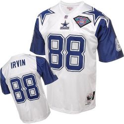Cheap Michael Irvin Cowboys Jersey #88 White Throwback 75th From China