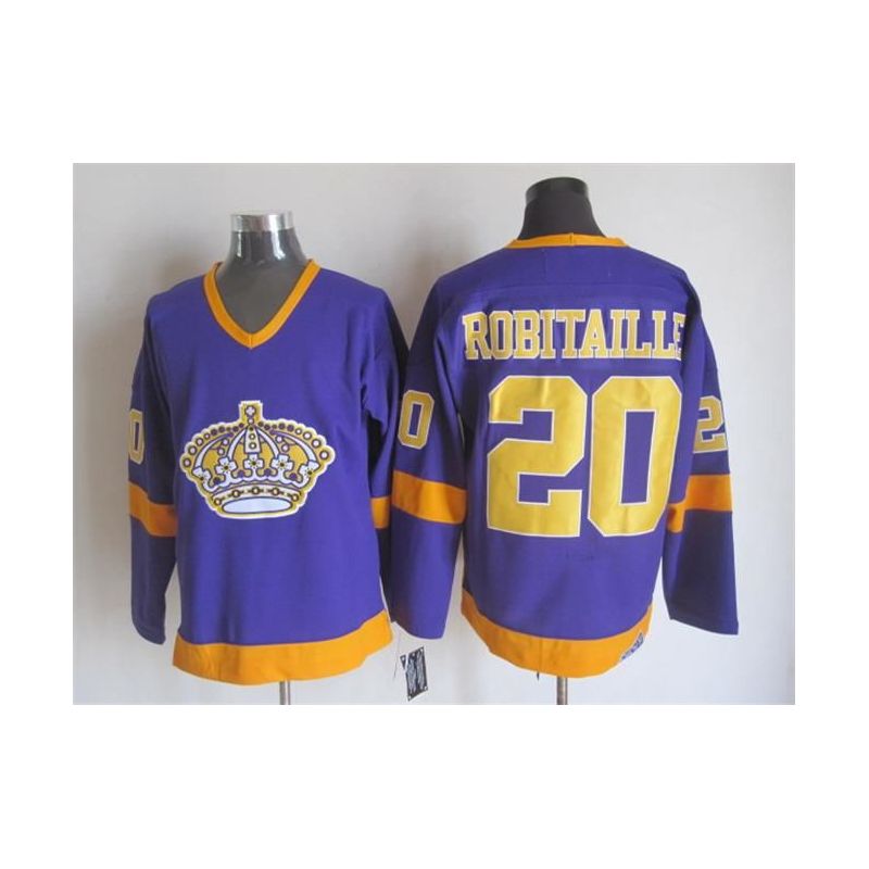 Cheap Luc Robitaille Kings Jersey From China Throwback #20