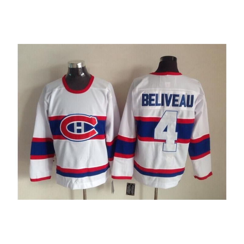 Cheap Jean Beliveau Canadiens Jersey From China Throwback #4