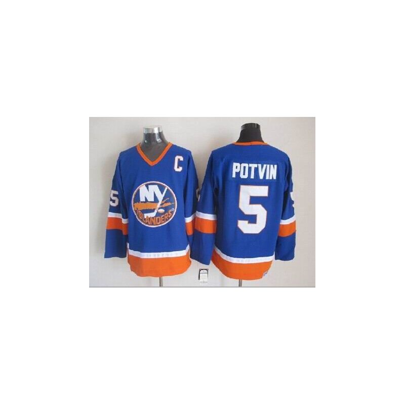 Cheap Denis Potvin Islanders Jersey From China Throwback #5