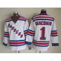 Cheap Eddie Giacomin Rangers Jersey From China Throwback #1