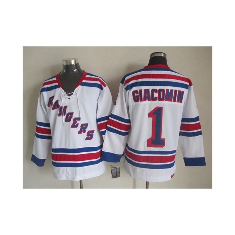 Cheap Eddie Giacomin Rangers Jersey From China Throwback #1