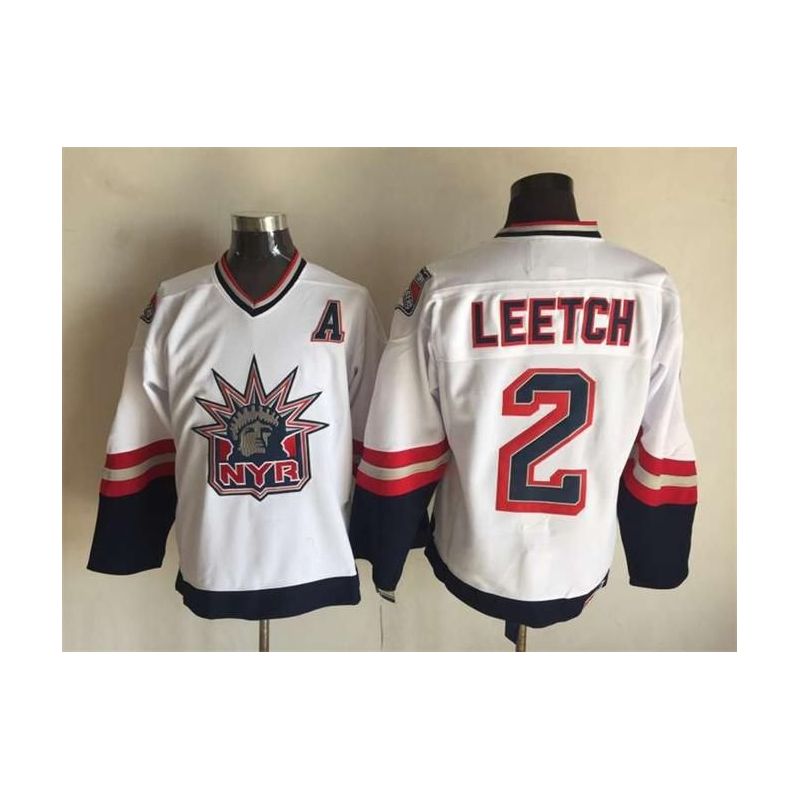 Cheap Brian Leetch Rangers Jersey From China Throwback #2