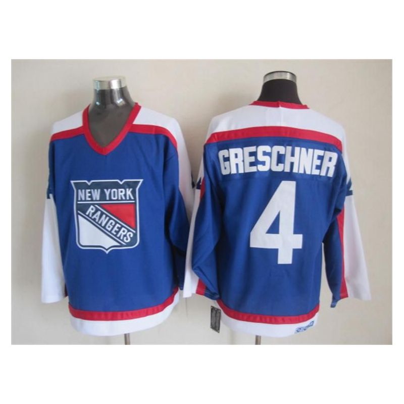 Cheap Ron Greschner Rangers Jersey From China Throwback #4