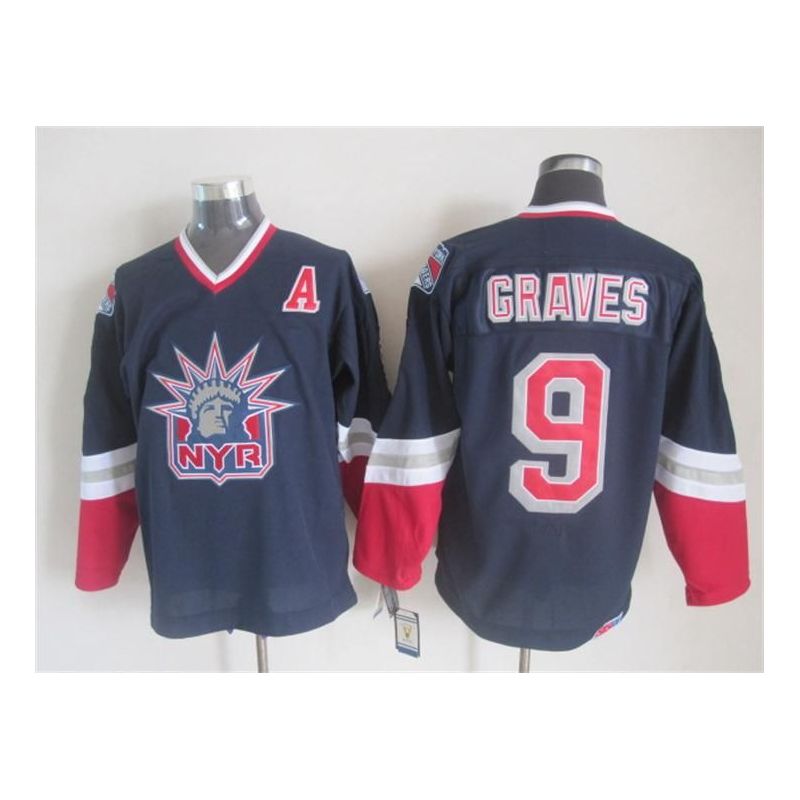 Cheap Adam Graves Rangers Jersey From China Throwback #9