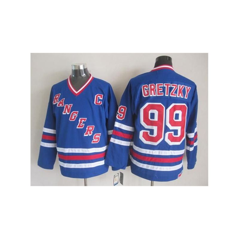 Cheap Wayne Gretzky Rangers Jersey From China Throwback #99