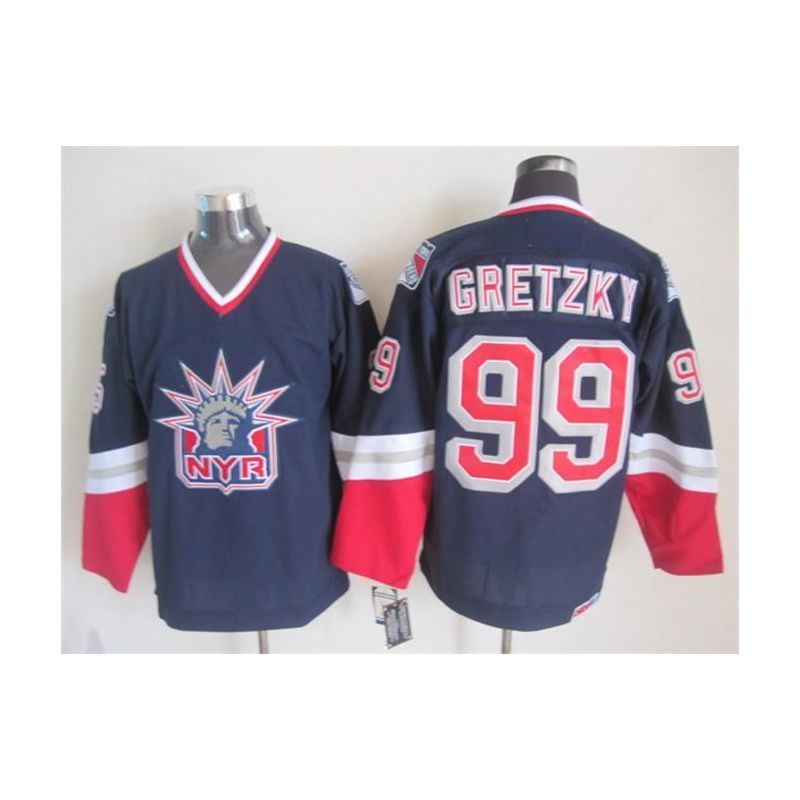 Cheap Wayne Gretzky Rangers Jersey From China Throwback #99