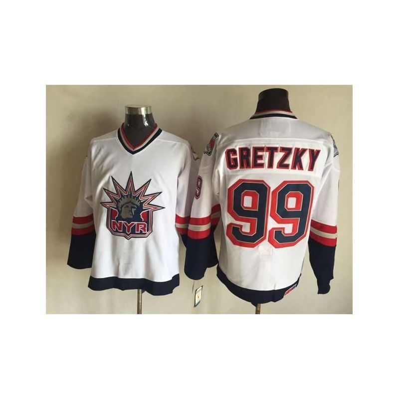 Cheap Wayne Gretzky Rangers Jersey From China Throwback #99