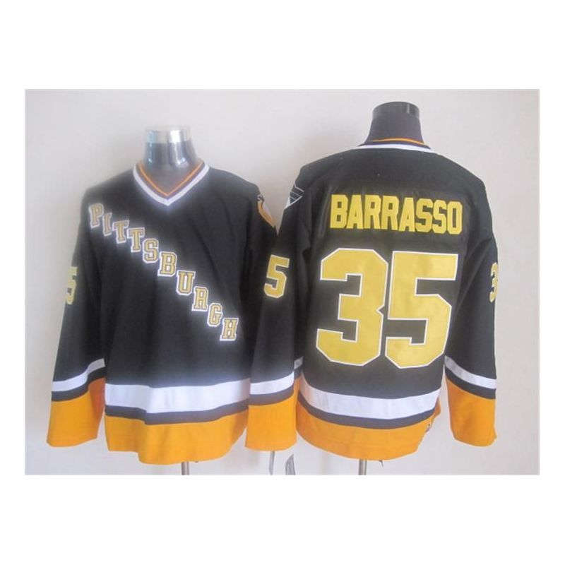 Cheap Tom Barrasso Penguins Jersey From China Throwback #35