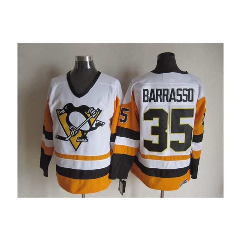 Cheap Tom Barrasso Penguins Jersey From China Throwback #35