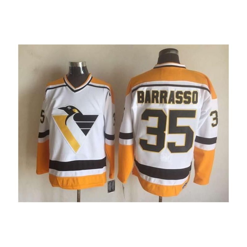 Cheap Tom Barrasso Penguins Jersey From China Throwback #35