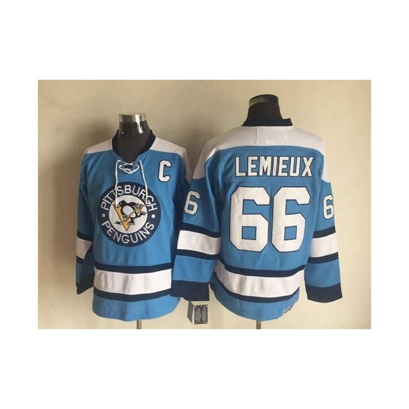 Cheap Mario Lemieux Penguins Jersey From China Throwback #66