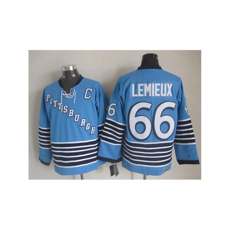 Cheap Mario Lemieux Penguins Jersey From China Throwback #66