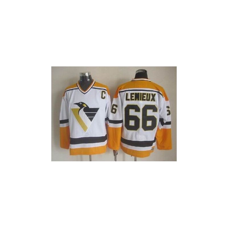 Cheap Mario Lemieux Penguins Jersey From China Throwback #66