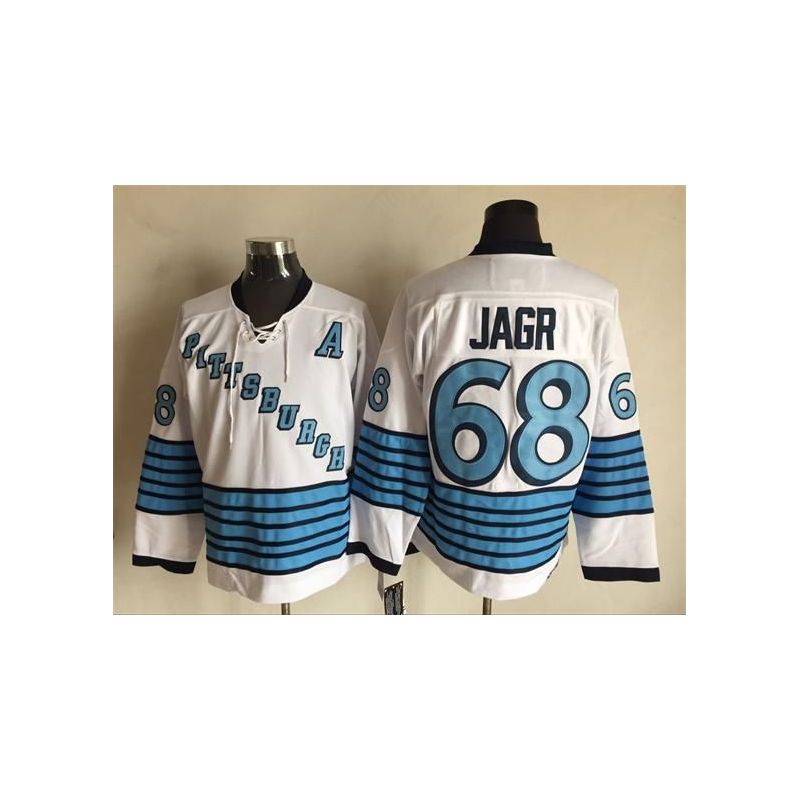 Cheap Jaromir Jagr Penguins Jersey From China Throwback #68