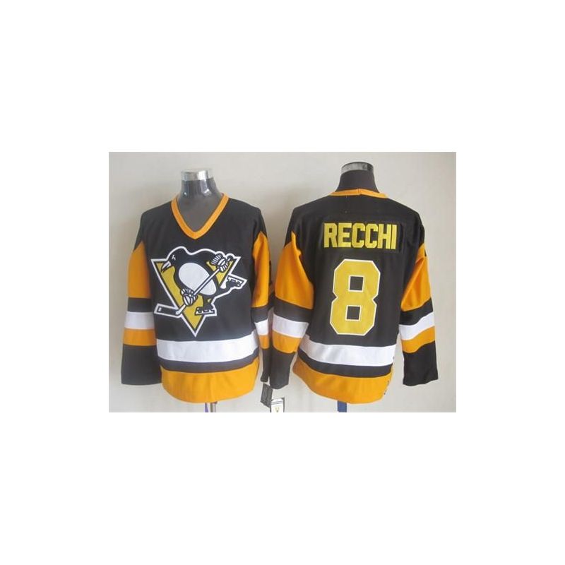 Cheap Mark Recchi Penguins Jersey From China Throwback #8