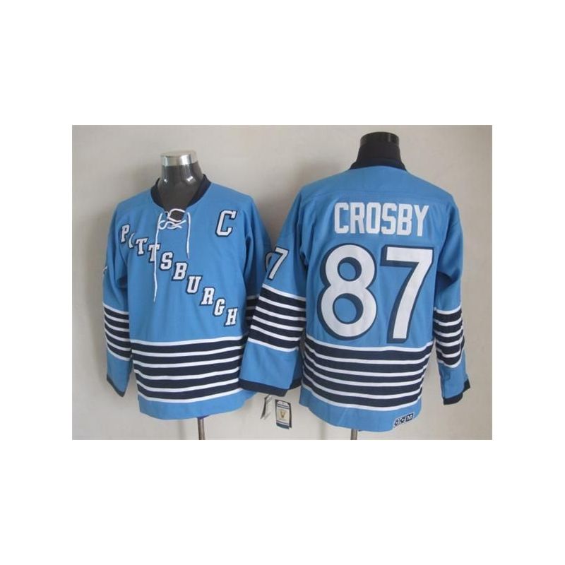 Cheap Sidney Crosby Penguins Jersey From China Throwback #87