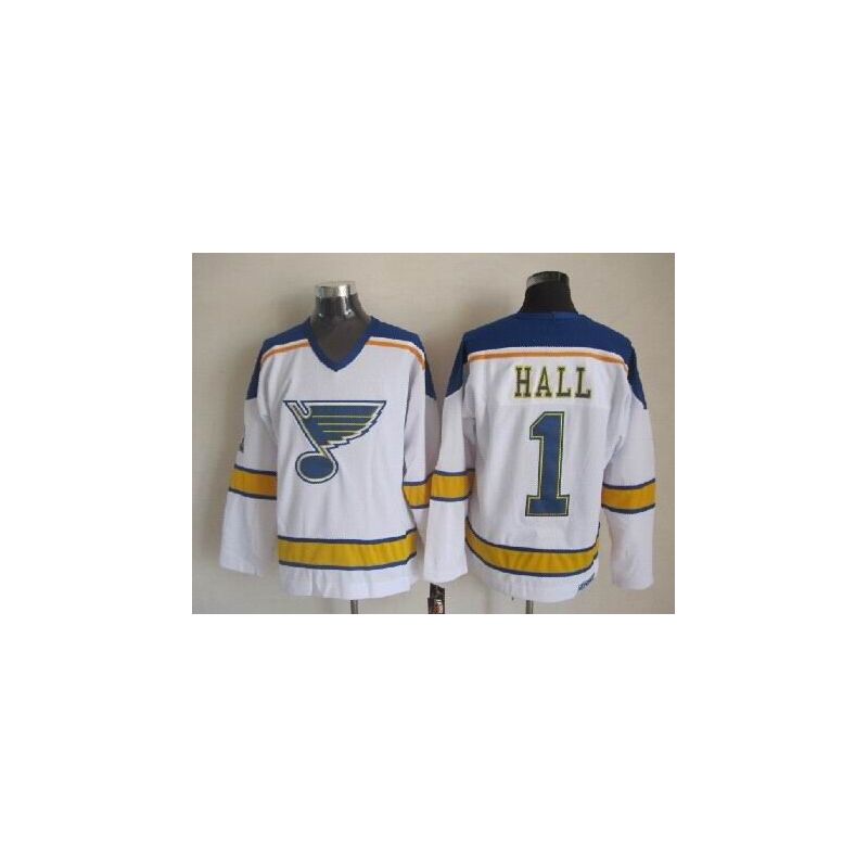 Cheap Glenn Hall Blues Jersey From China Throwback #1