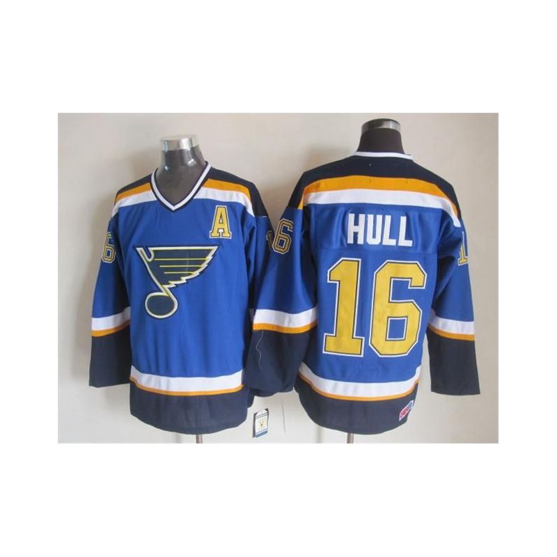 Cheap Brett Hull Blues Jersey From China Throwback #16