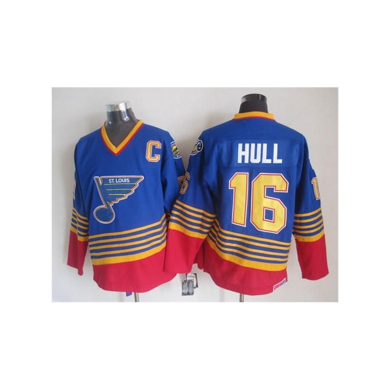 Cheap Brett Hull Blues Jersey From China Throwback #16