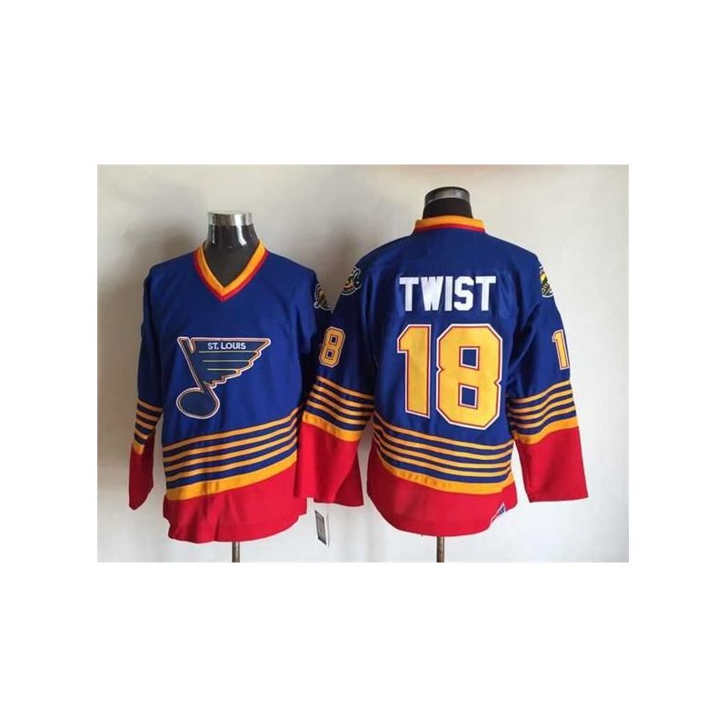 Cheap Tony Twist Blues Jersey From China Throwback #18