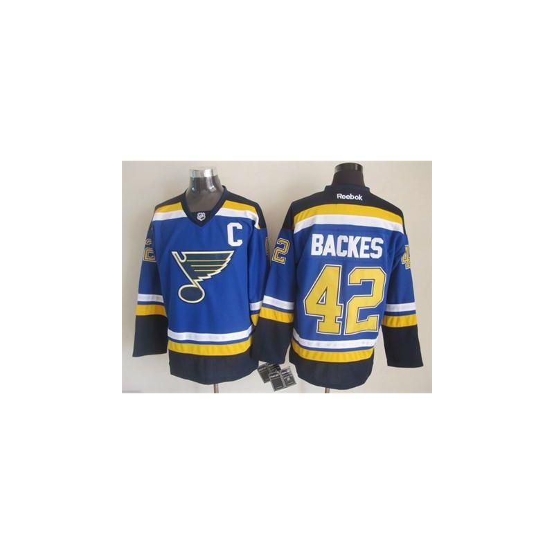 Cheap David Backes Blues Jersey From China Throwback #42