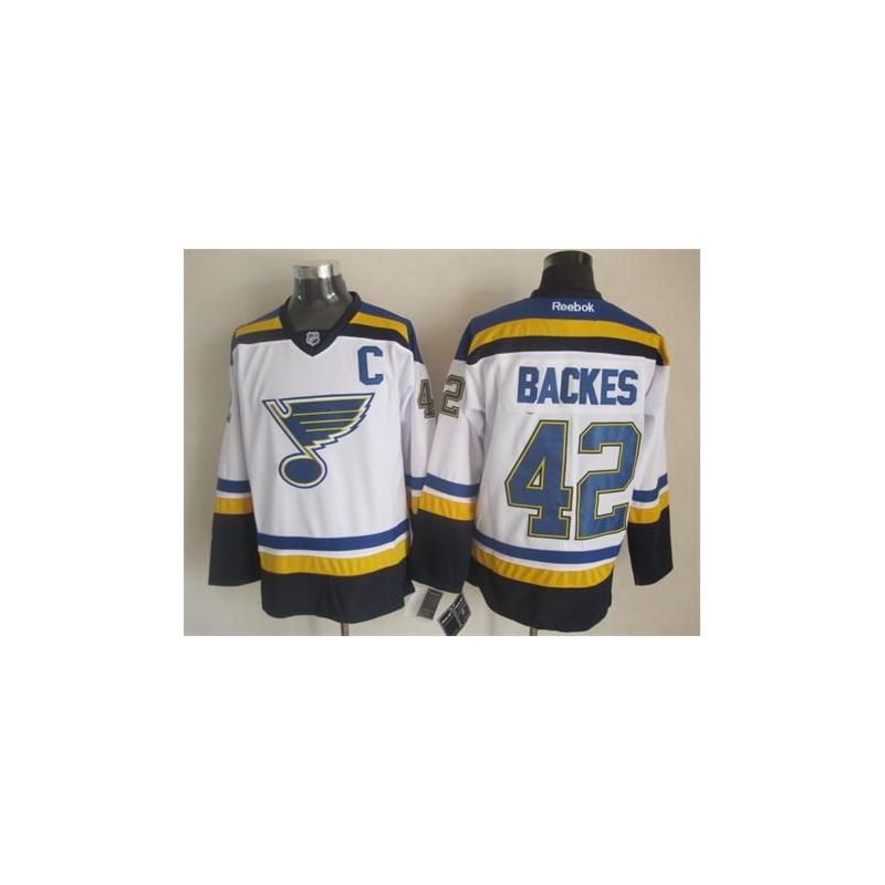 Cheap David Backes Blues Jersey From China Throwback #42