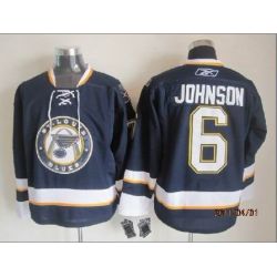 Cheap Erik Johnson Blues Jersey From China Throwback #6