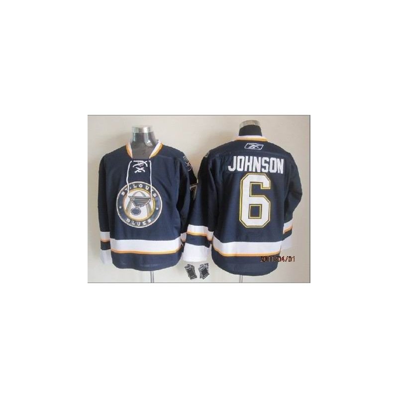 Cheap Erik Johnson Blues Jersey From China Throwback #6