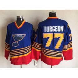 Cheap Pierre Turgeon Blues Jersey From China Throwback #77