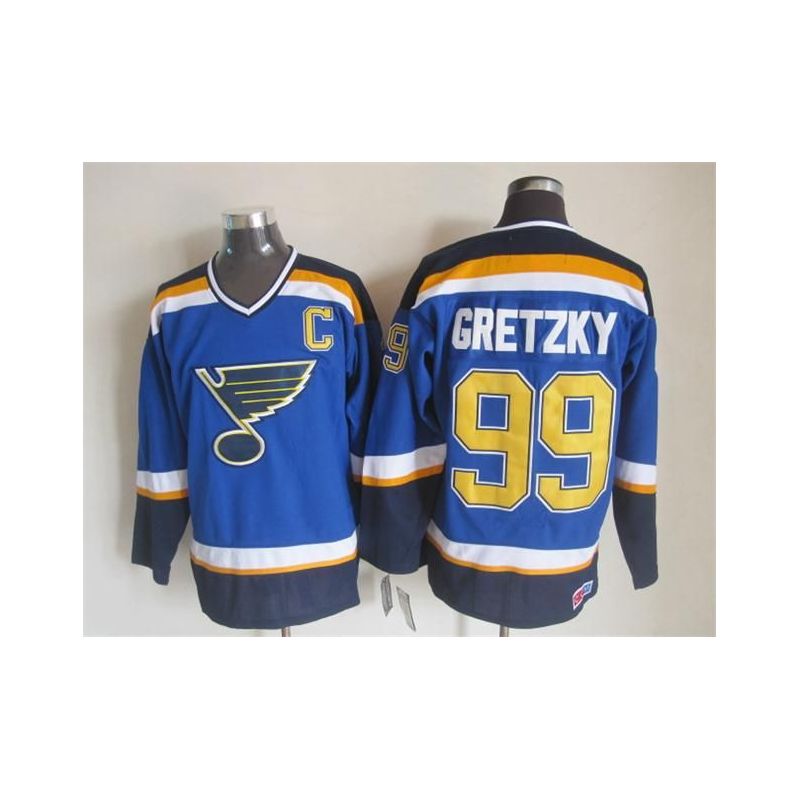 Cheap Wayne Gretzky Blues Jersey From China Throwback #99