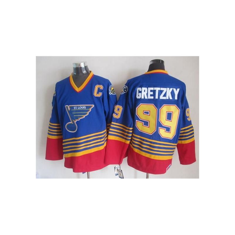 Cheap Wayne Gretzky Blues Jersey From China Throwback #99