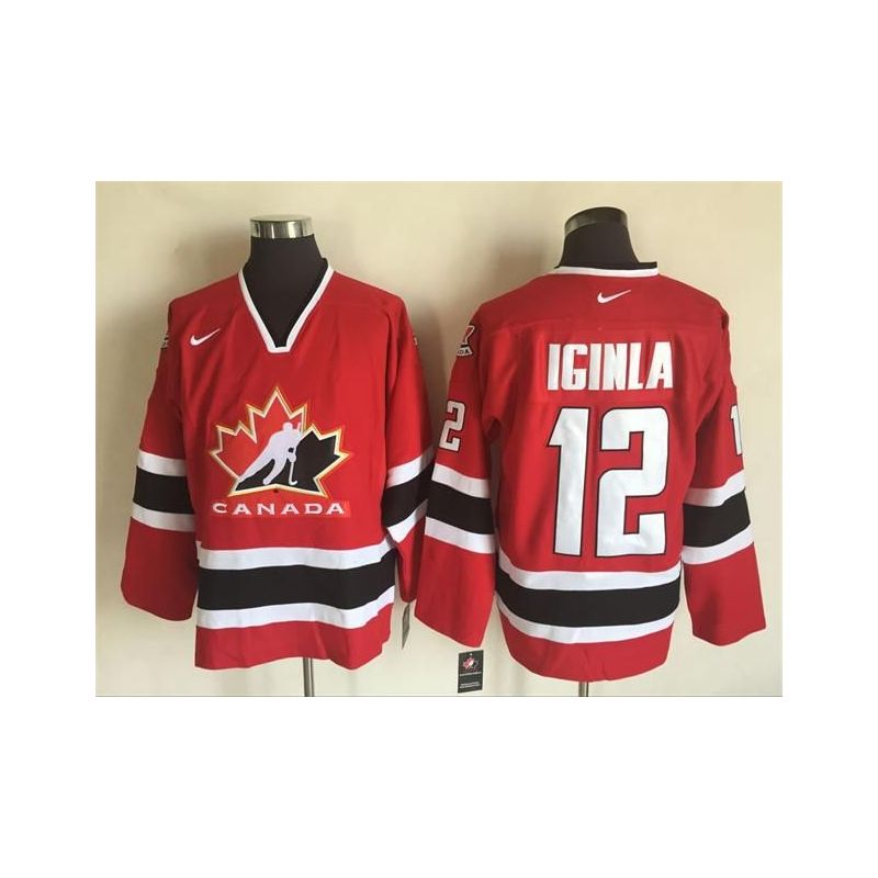 Cheap Jarome Iginla Olympic Canada Jersey From China Throwback #12