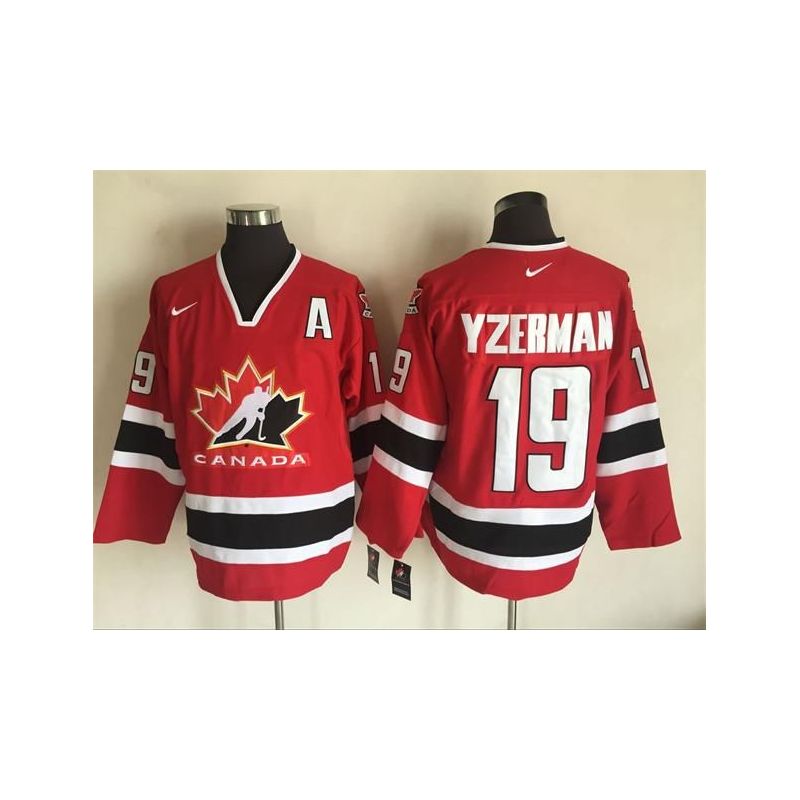 Cheap Steve Yzerman Olympic Canada Jersey From China Throwback #19