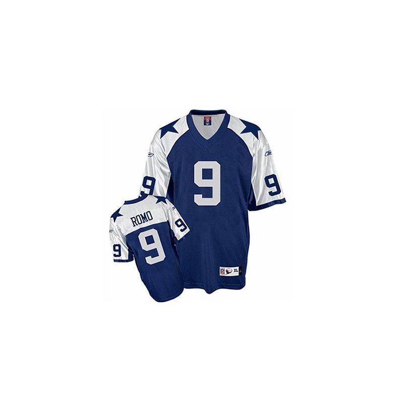 Cheap Tony Romo Cowboys Jersey #9 Blue Thanksgiving From China