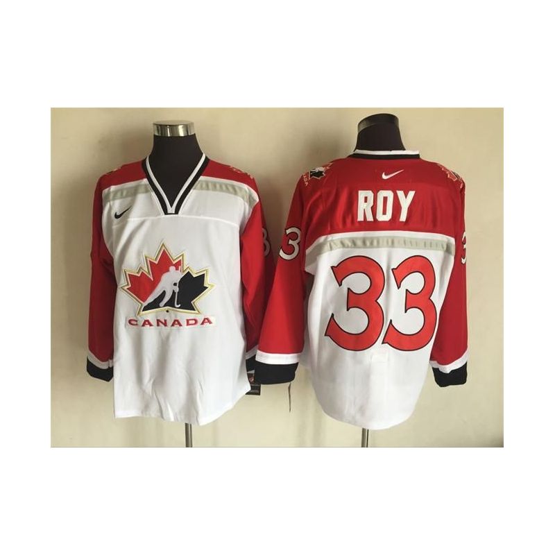 Cheap Patrick Roy Olympic Canada Jersey From China Throwback #33