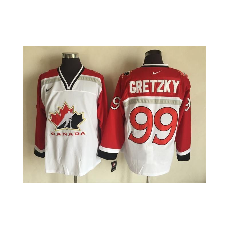 Cheap Wayne Gretzky Olympic Canada Jersey From China Throwback #99