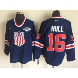 Cheap Brett Hull Olympic USA Jersey From China Throwback #16