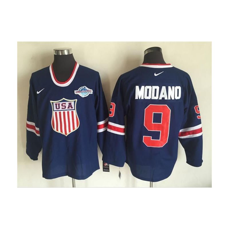 Cheap Mike Modano Olympic USA Jersey From China Throwback #9