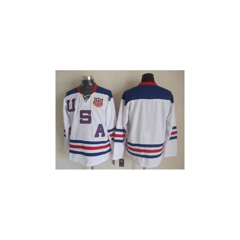 Cheap Olympic USA Jersey From China Blank Throwback