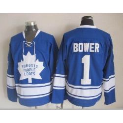 Cheap Johnny Bower Maple Leafs Jersey From China Throwback #1