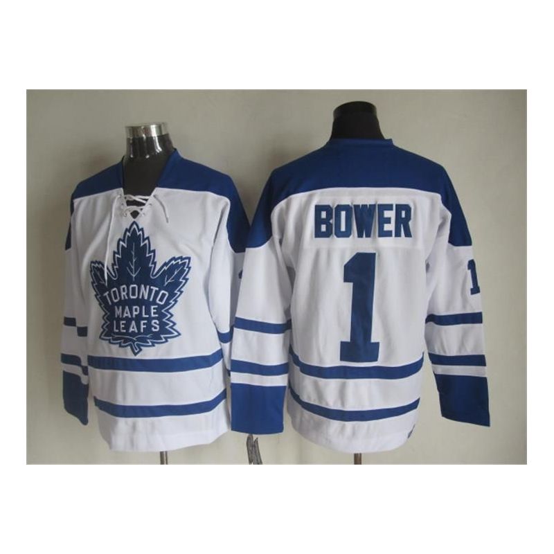 Cheap Johnny Bower Maple Leafs Jersey From China Throwback #1