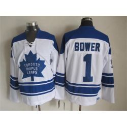 Cheap Johnny Bower Maple Leafs Jersey From China Throwback #1