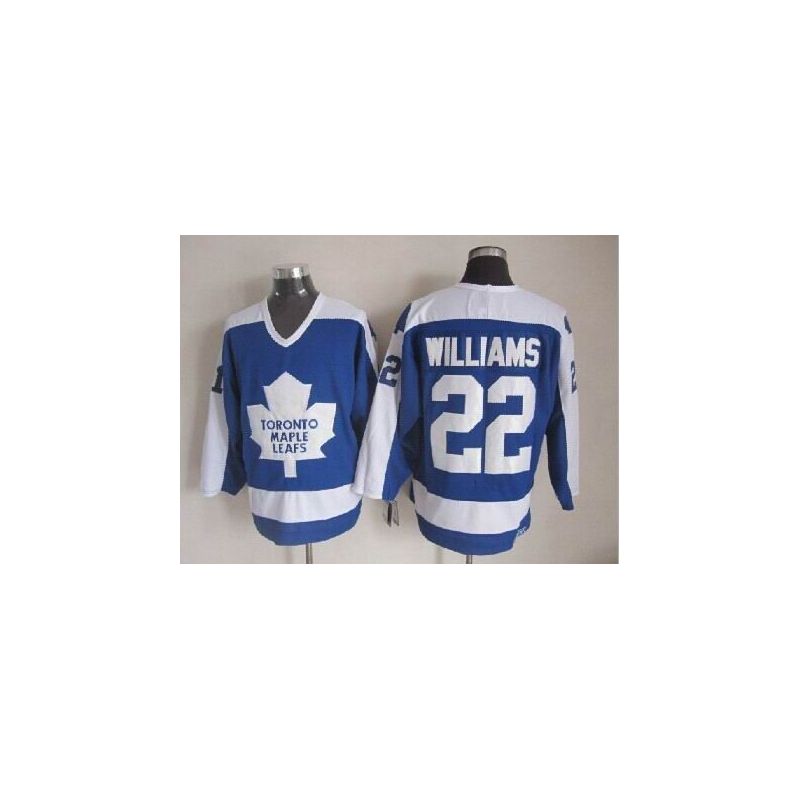 Cheap Dick Williams Maple Leafs Jersey From China Throwback #22