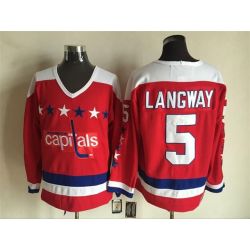 Cheap Rod Langway Capitals Jersey From China Throwback #5